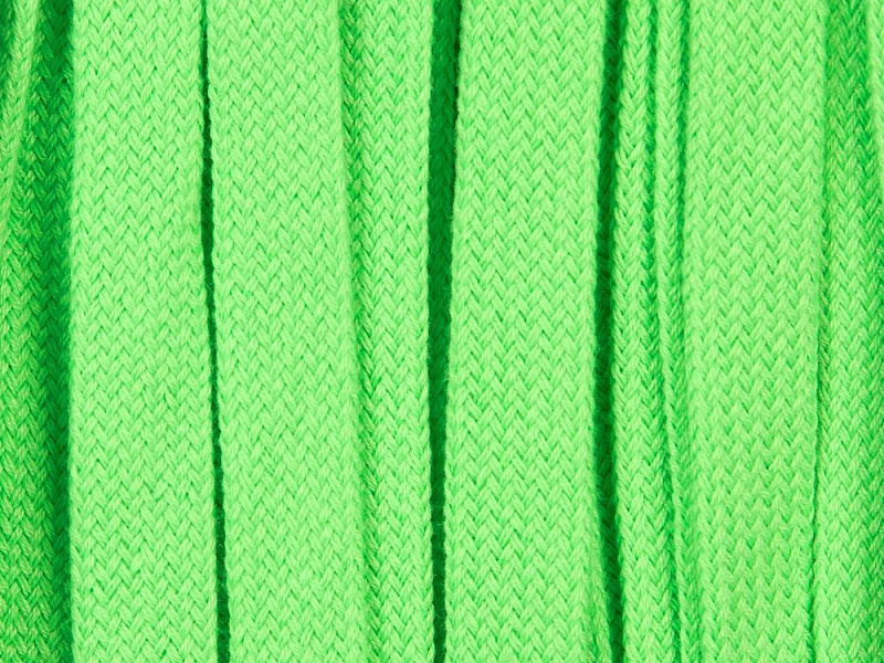 Плоский шнур Cord S, зеленый неон, 20 см
