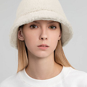 Панама Oblako, утепленная, молочно-белая