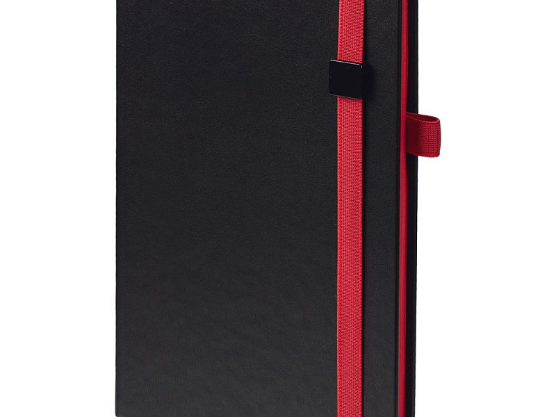 Ежедневник Ton Black, недатированный, черный с красным