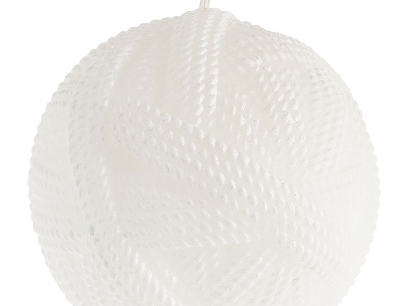 Свеча Kniteam, клубок, белый