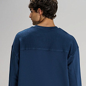 Свитшот оверсайз унисекс Vozduh, темно-синий