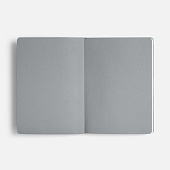 Ежедневник Doppio, недатированный, черный с серым