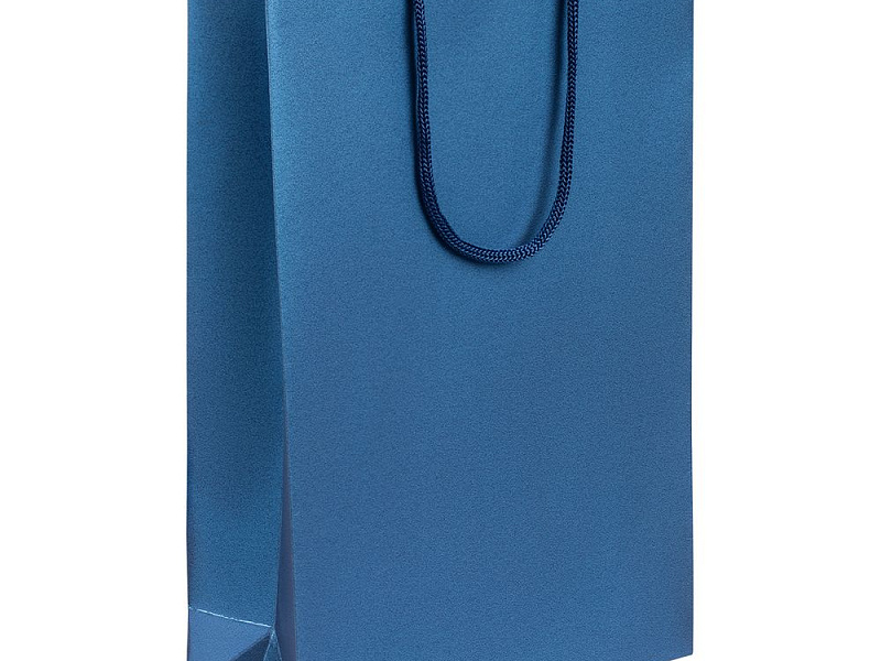 Пакет бумажный «Блеск», средний, синий