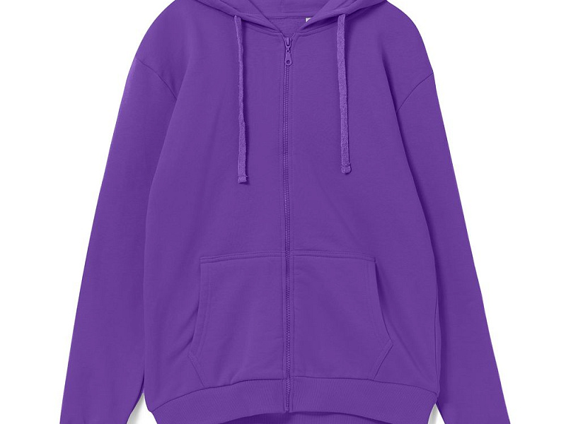 Толстовка на молнии с капюшоном Siverga Heavy 2.0, фиолетовая