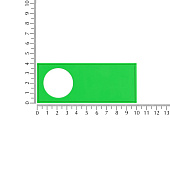 Лейбл из ПВХ с вырубкой «Круг», зеленый неон