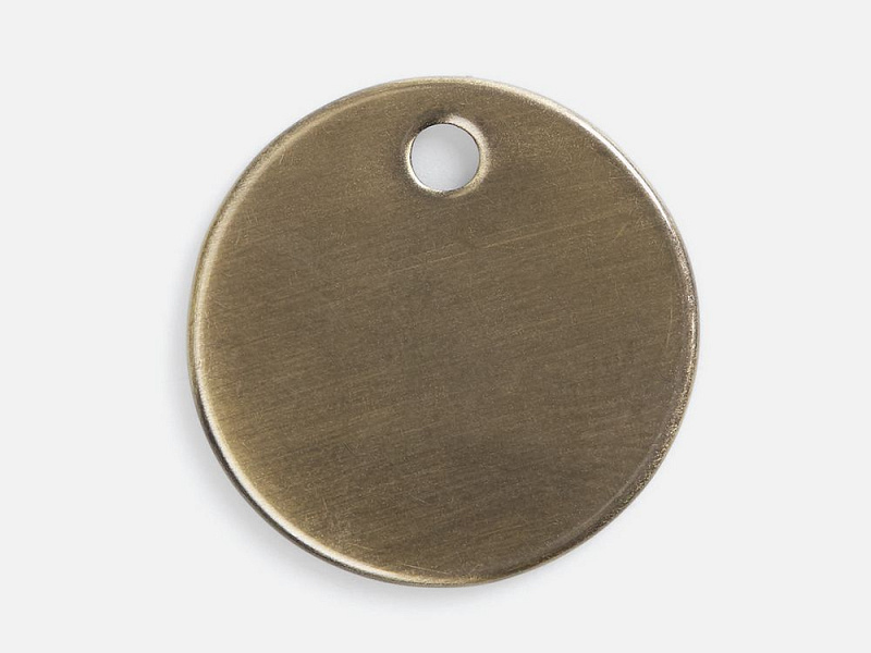 Шильдик металлический Alfa Sirkel, бронзовый