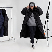 Пуховик унисекс Kapsula, серый