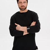 Лонгслив унисекс Siluetti Fuori, черный