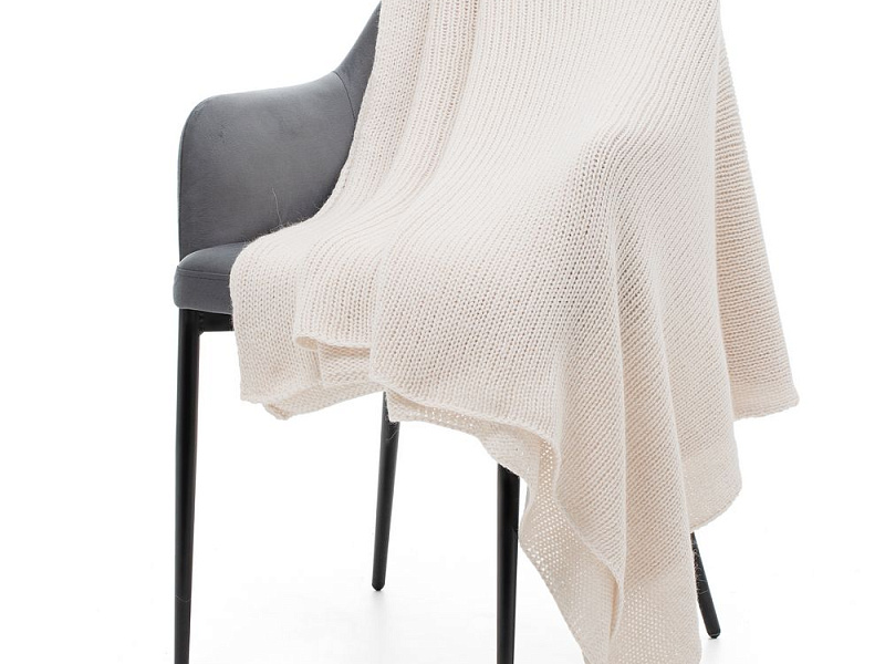 Плед Knitly, белый