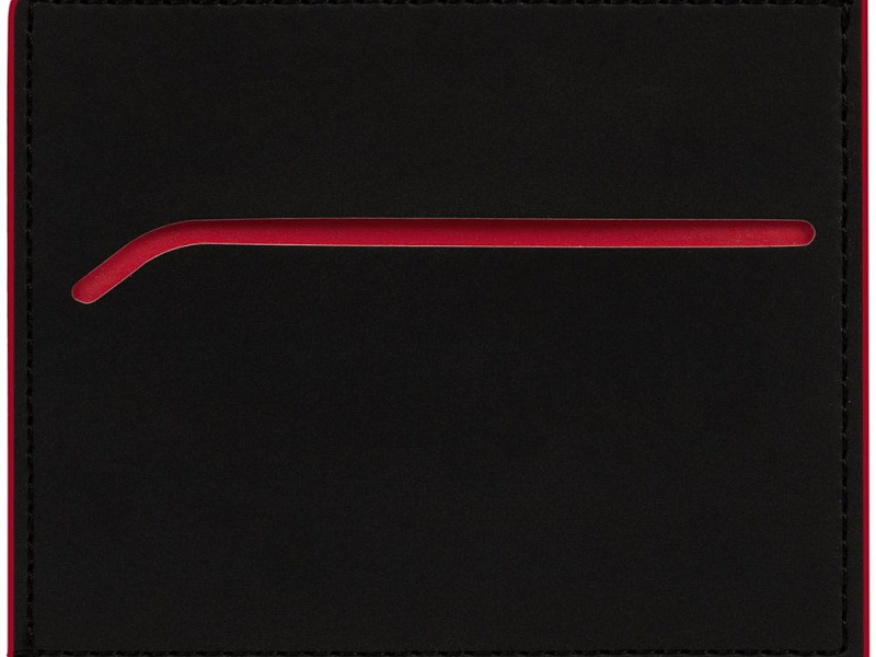 Картхолдер Multimo, черный с красным