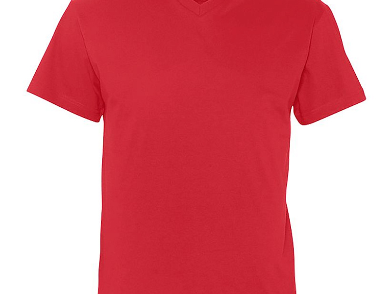 Футболка мужская с V-образным вырезом Victory 150, красная