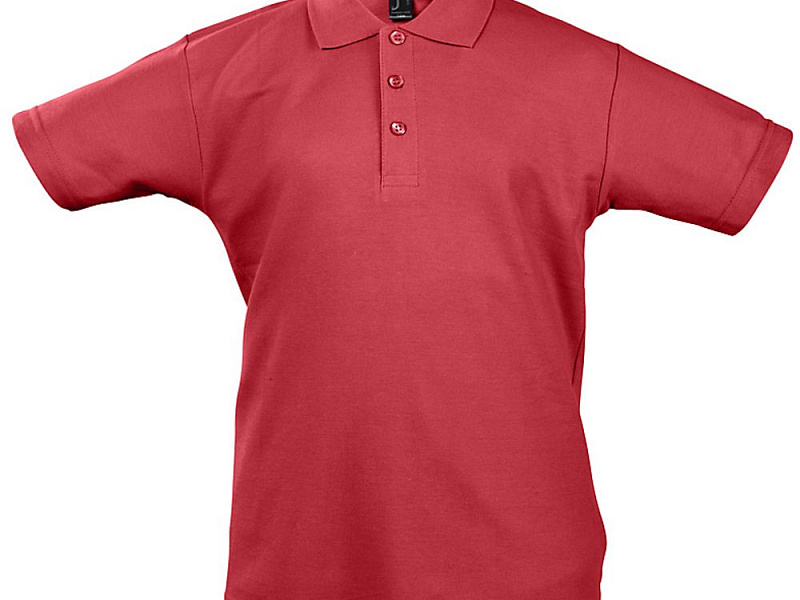 Рубашка поло детская Summer II Kids 170, красная
