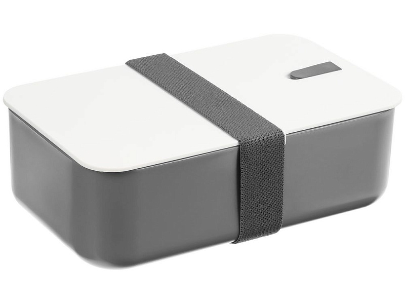 Ланчбокс Lunch Hour, белый с серым
