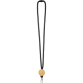 Шнурок для бейджа Tube Wood, черный