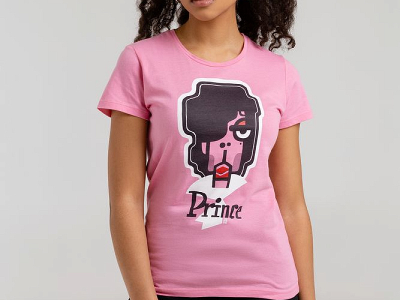 Футболка женская «Меламед. Prince», розовая