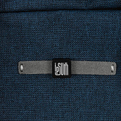 Лейбл кожаный Beta, XS, серый