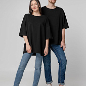 Футболка унисекс оверсайз Crosstown, черная