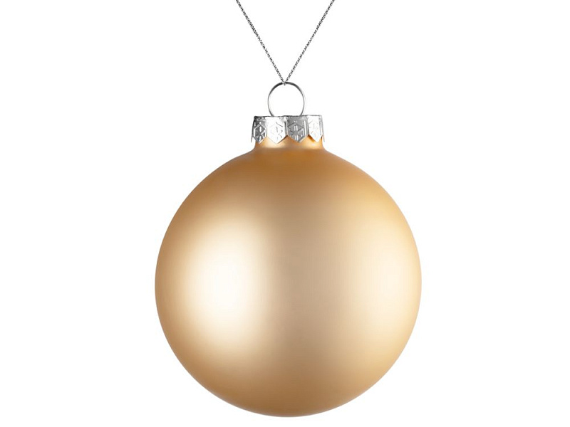 Оформительский шар Finery, 8 см, матовый золотистый