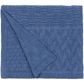 Плед Snippet, синий меланж (джинс)