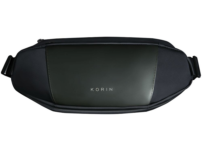 Сумка кросс-боди FlipSling, черная с зеленым