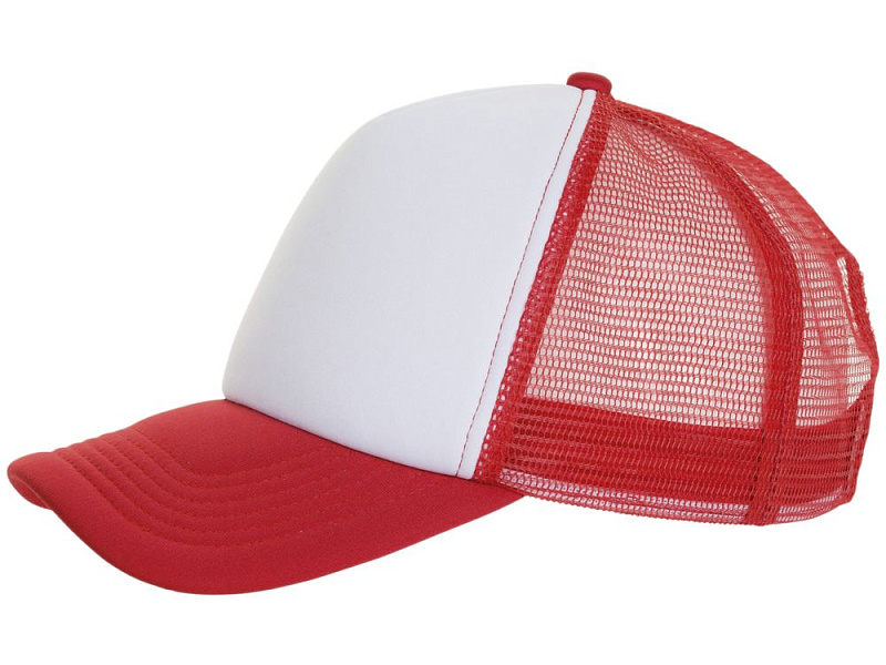 Бейсболка Bubble, красная с белым