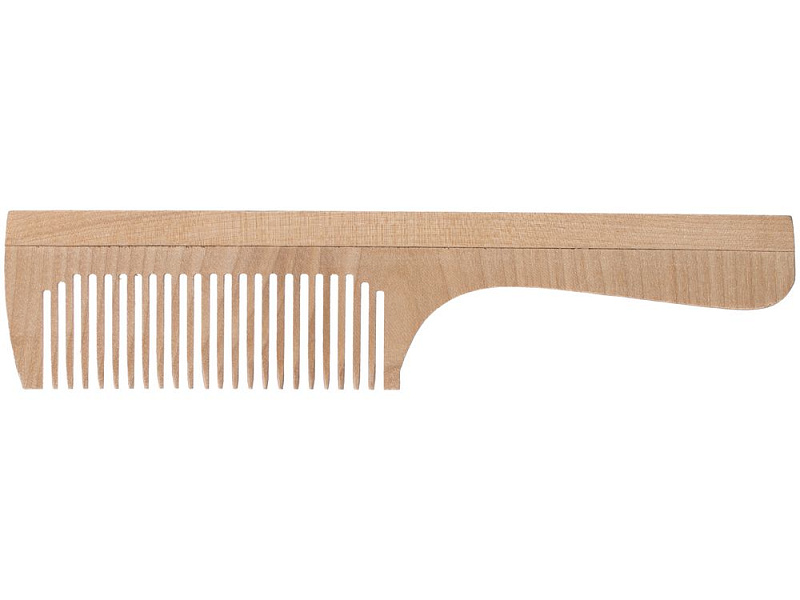 Расческа с ручкой, неокрашенная