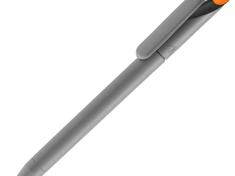 Ручка шариковая Prodir DS1 TMM Dot, серая с оранжевым