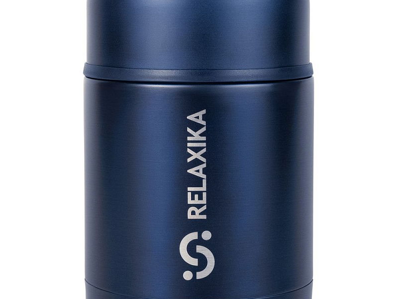 Термос для еды Relaxika 700, темно-синий