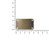 Шильдик металлический Furo, бронзовый