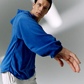 Анорак флисовый унисекс Fliska, ярко-синий