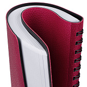 Ежедневник Strep Front на заказ, недатированный, малиновый