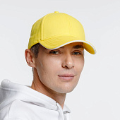 Бейсболка Spiker, желтая с белым