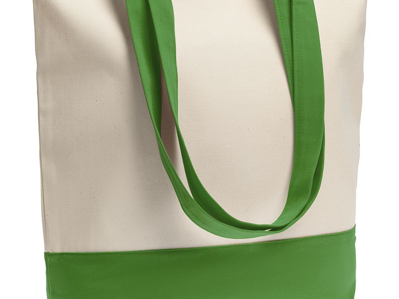 Холщовая сумка Shopaholic, ярко-зеленая
