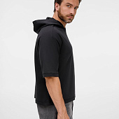 Футболка оверсайз унисекс с капюшоном Neofit, черная