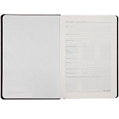 Ежедневник Alanis, недатированный, черный с красным