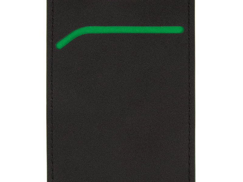 Чехол для пропуска Multimo, черный с зеленым