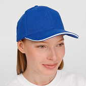 Бейсболка Buffalo, ярко-синяя с белым