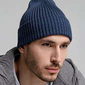 Шапка Stout, синий меланж