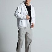 Толстовка на молнии с капюшоном Siverga 2.0, белая