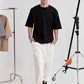 Футболка оверсайз унисекс Kosmos 2.0, черная