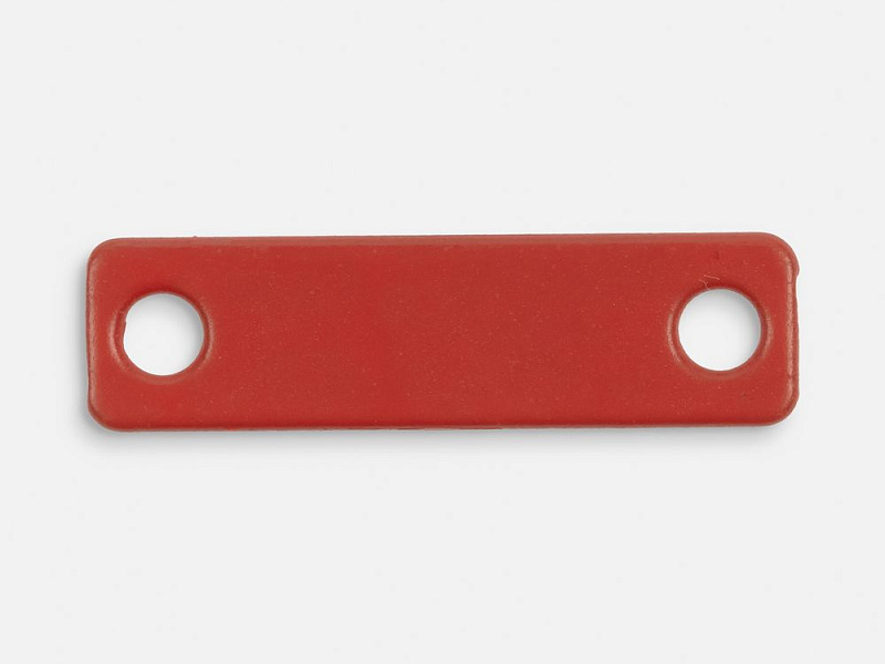 Шильдик металлический Alfa Liten, красный