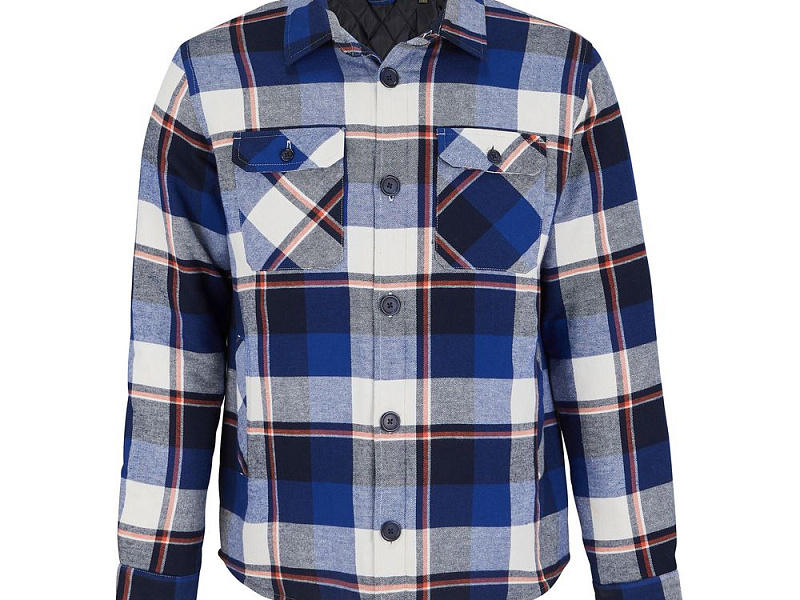 Куртка-рубашка оверсайз унисекс Noah, синяя