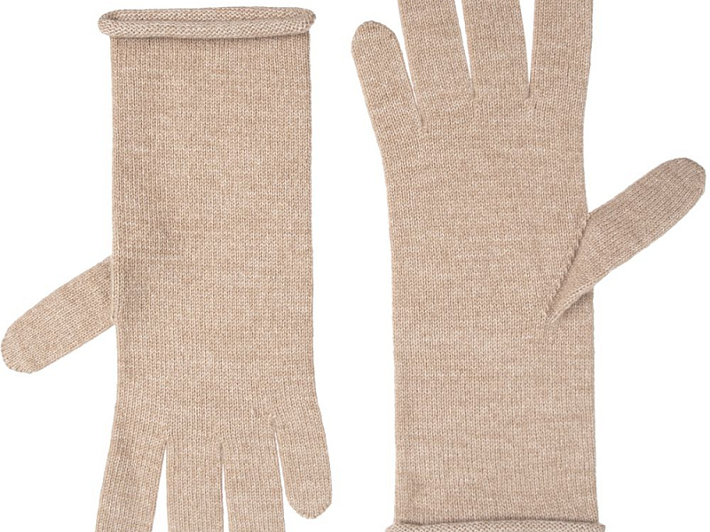 Перчатки Alpine, удлиненные, бежевые