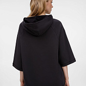 Футболка оверсайз унисекс с капюшоном Neofit, черная