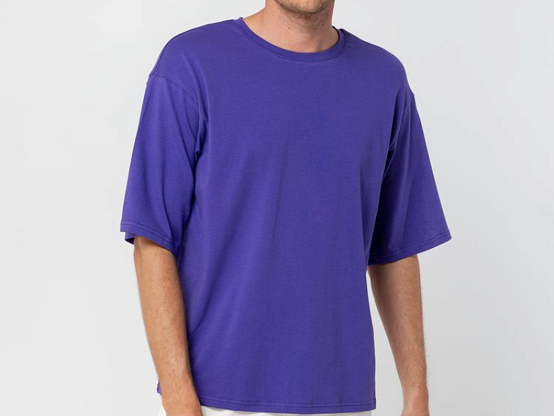 Футболка унисекс оверсайз Street Vibes, фиолетовая