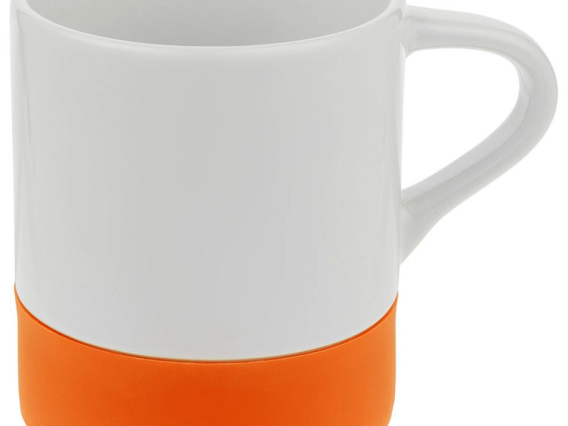 Кружка с силиконовой подставкой Protege, оранжевая