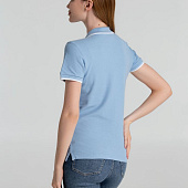 Рубашка поло женская Practice Women 270, голубая с белым