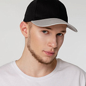 Бейсболка Ben Loyal, черная с серым