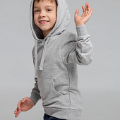 Толстовка с капюшоном детская Kirenga Kids, серый меланж