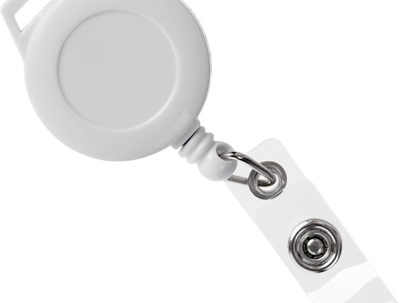 Ретрактор Attach New с ушком под ленту, белый